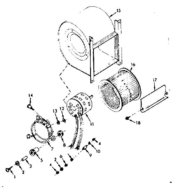 Kenmore 86777687 h-q blower assy diagram