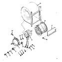 Kenmore 86777687 h-q blower assy diagram