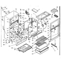 Kenmore 1066683941 cabinet parts diagram
