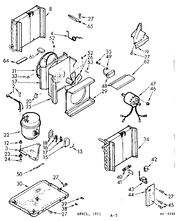 Kenmore 10671092 unit parts diagram