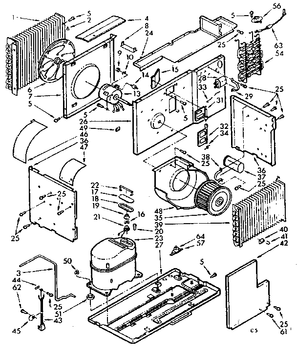 Kenmore 10671350 unit parts diagram