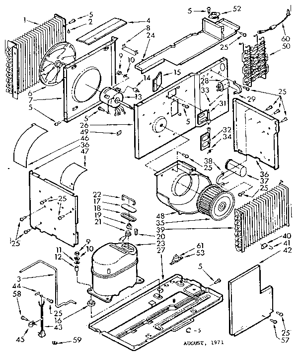 Kenmore 10671360 unit parts diagram