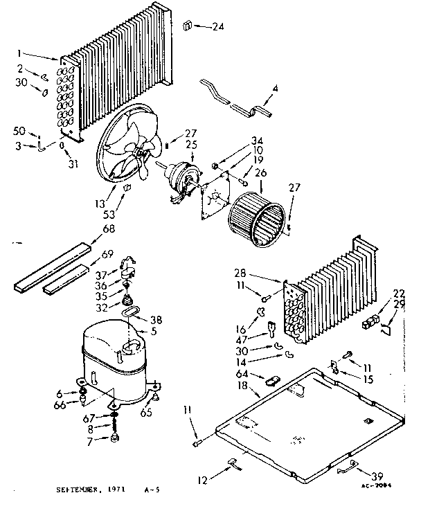 Kenmore 10671510 unit parts diagram