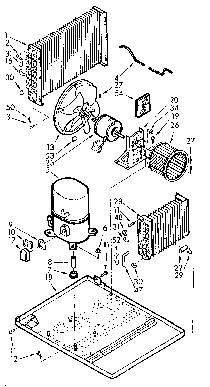 Kenmore 10671730 unit parts diagram