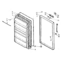 Kenmore 106721302 door parts diagram
