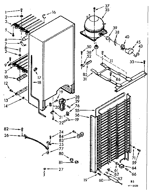 Kenmore 106721421 unit parts diagram