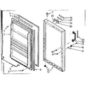 Kenmore 106722230 door parts diagram