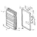 Kenmore 106722260 door parts diagram