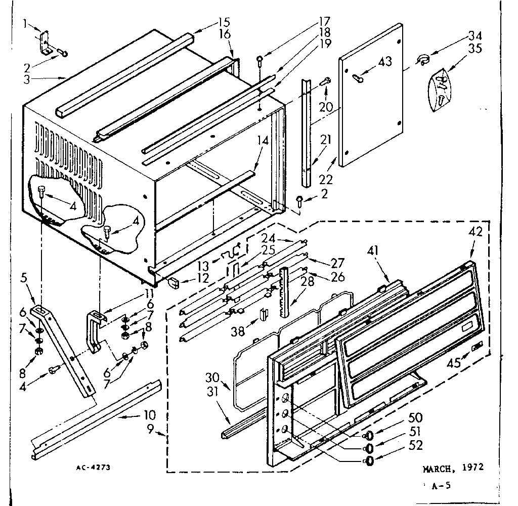 Kenmore 10672810 cabinet parts diagram