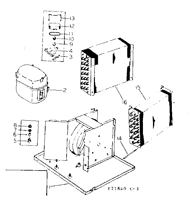 Kenmore 25371840 unit parts diagram
