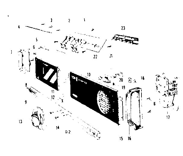 Kenmore 28771790 control panel details diagram
