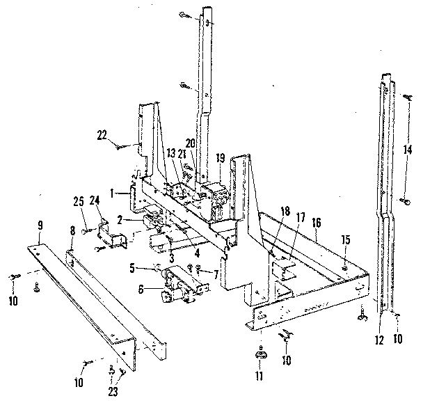 Kenmore 58771901 frame diagram