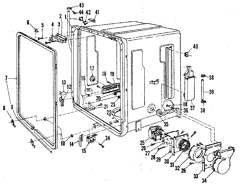 Kenmore 58771901 tub diagram