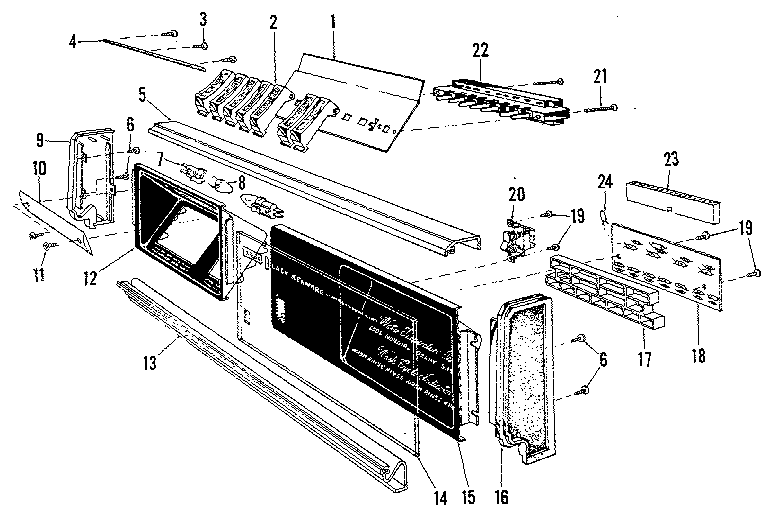 Kenmore 58771901 console diagram