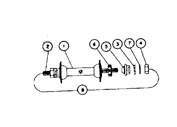 Sears 50245181 front hub parts diagram
