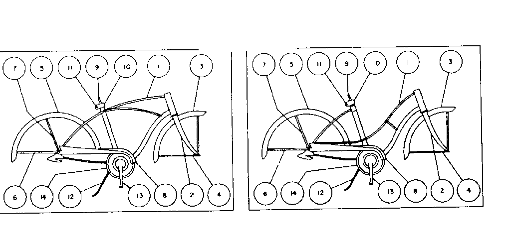 Sears 50245201 frame assembly diagram