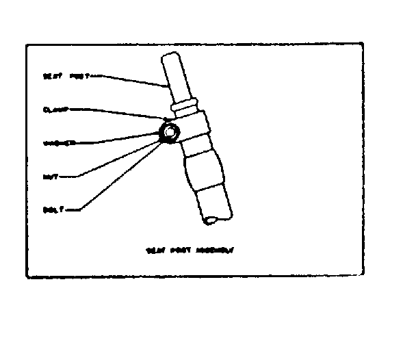 Sears 50245401 seat post diagram