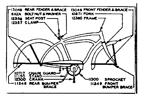 Sears 50245401 frame assembly 502.45401 diagram