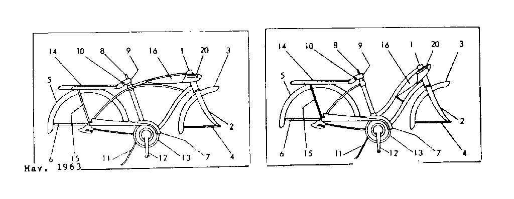 Sears 502462400 frame assembly diagram