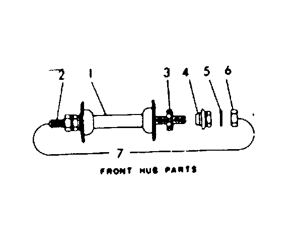 Sears 502463110 front hub parts diagram