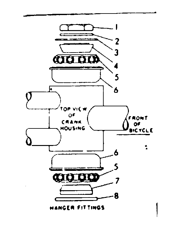 Sears 502463130 hanger fittings diagram