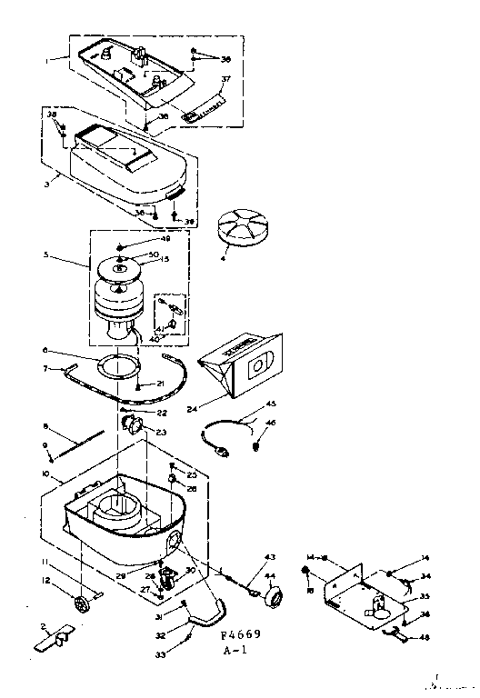 Kenmore 1164669 unit parts diagram