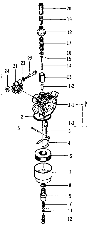 Sears 36958511 carburetor diagram