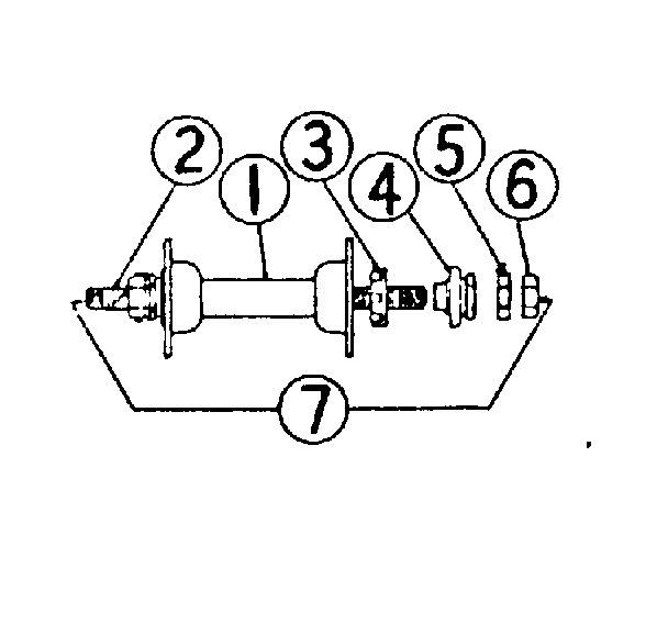 Sears 50547432 front hub parts diagram