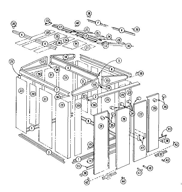 Sears 69660408 replacement parts diagram