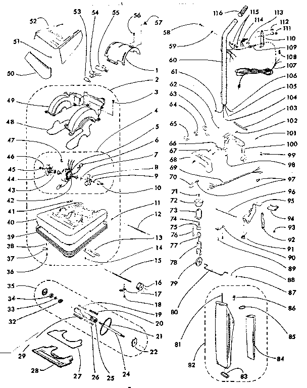 Kenmore 17538861 unit parts diagram