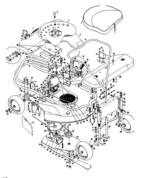 Craftsman 13188393 mower housing diagram