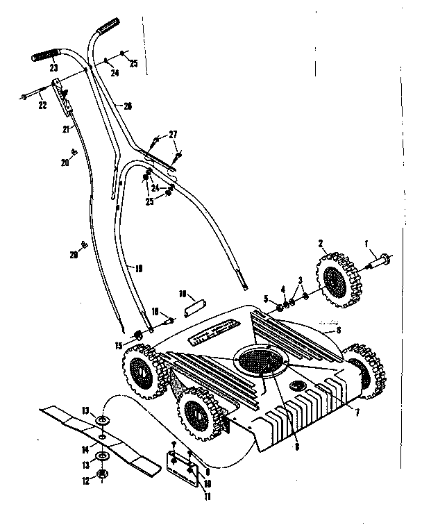 Craftsman 13191020 replacement parts diagram