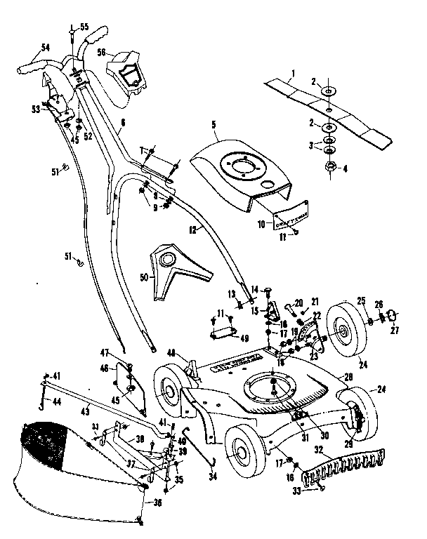 Craftsman 13191361 replacement parts diagram