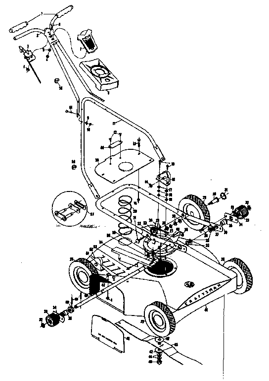 Craftsman 13197501 replacement parts diagram