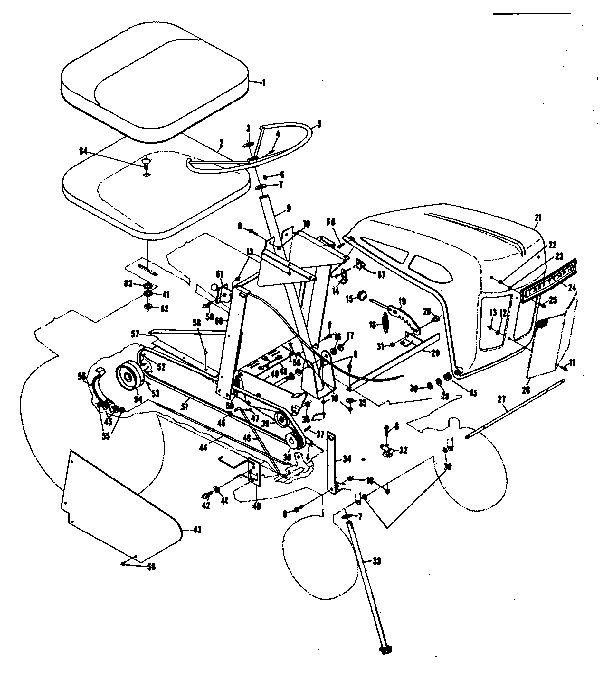 Craftsman 9178321 steering assembly diagram