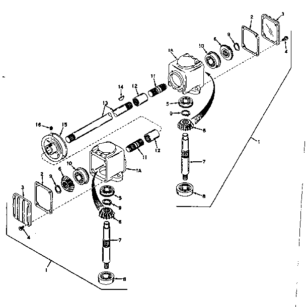 Craftsman 9178321 right angle drive diagram