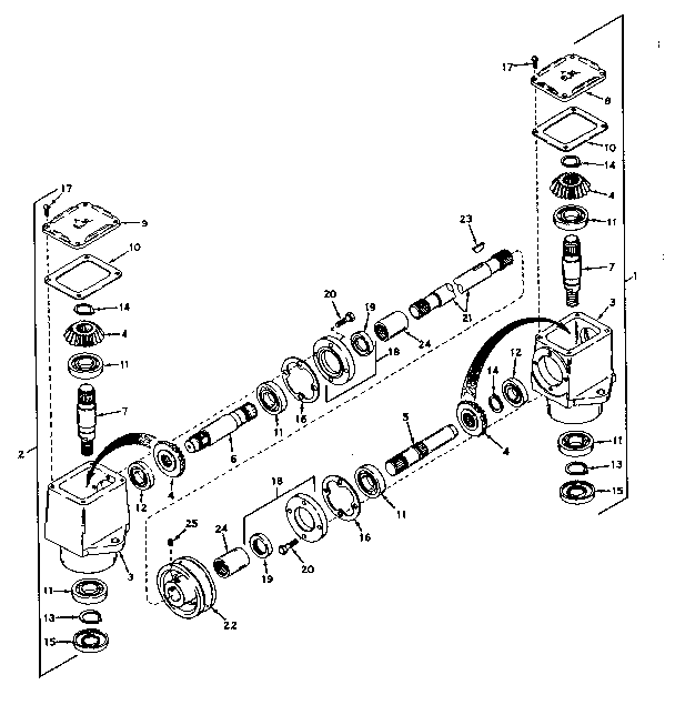 Craftsman 9178322 right angle drive diagram