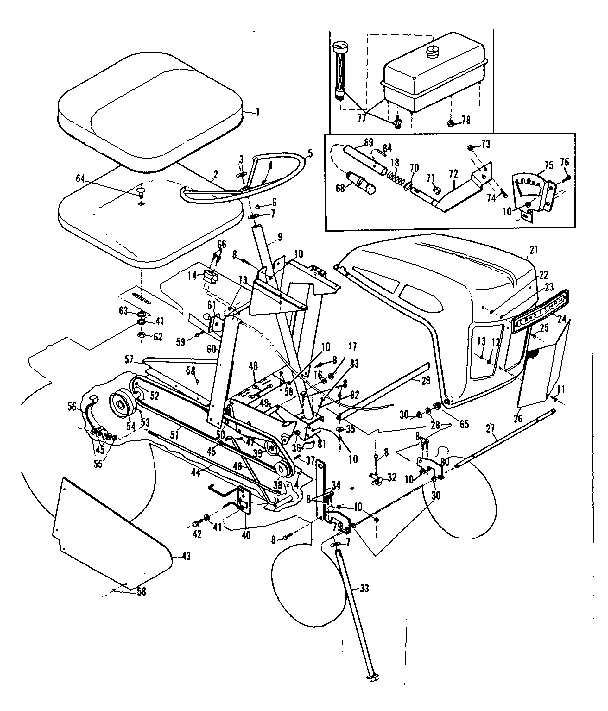 Craftsman 9178330 steering assembly diagram