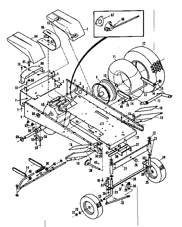 Craftsman 9178331 wheel assembly diagram