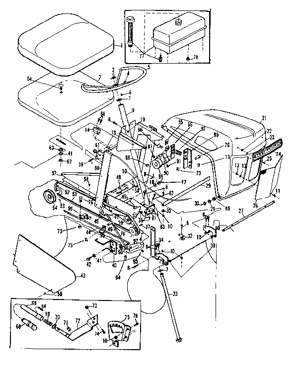 Craftsman 9178331 steering assembly diagram