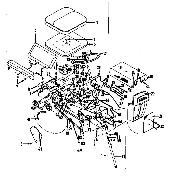 Craftsman 9178360 steering assembly diagram