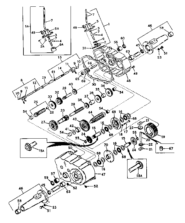 Craftsman 9178360 transaxle diagram