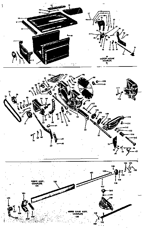 Craftsman 10323833 guard & splitter assy complete diagram
