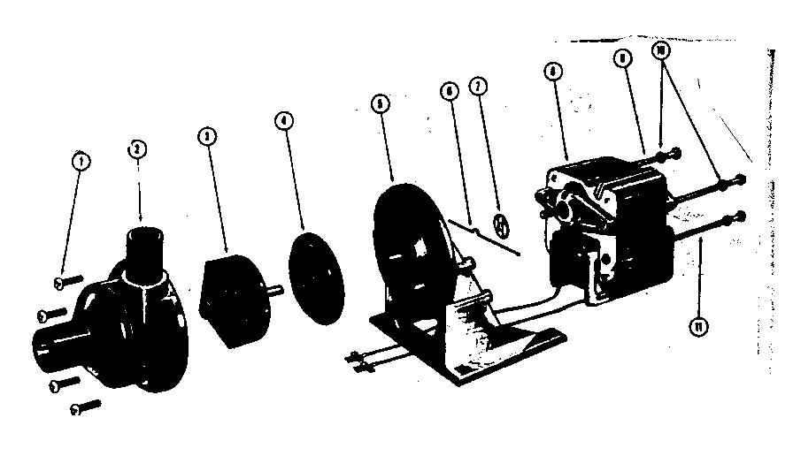 Kenmore 58764552 pump & motor assembly diagram