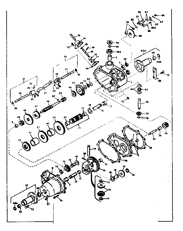Craftsman 143639A transaxle number 794120a diagram