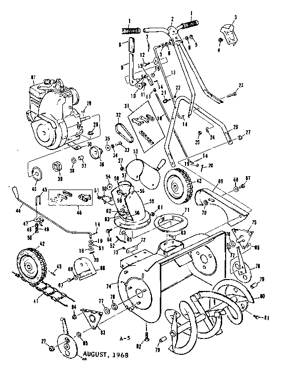 Craftsman 13181929 drive assembly diagram