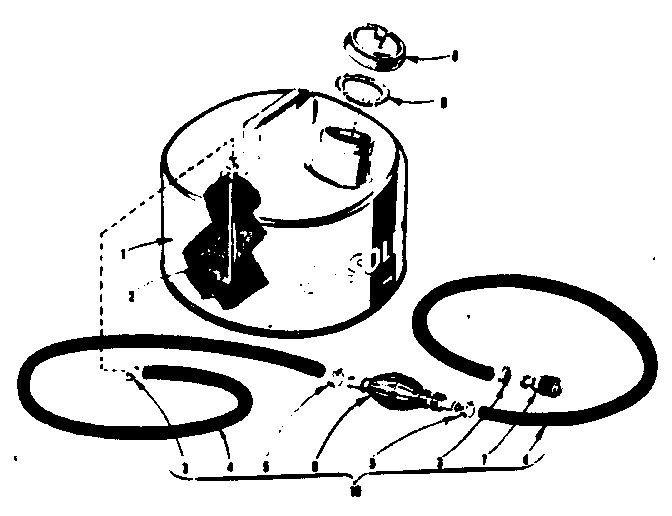 Craftsman 21758821 optional remote gasoline tank assembly diagram