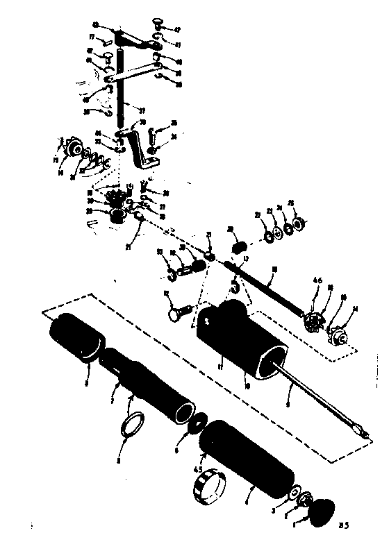 Craftsman 21759450 steering handle assembly diagram