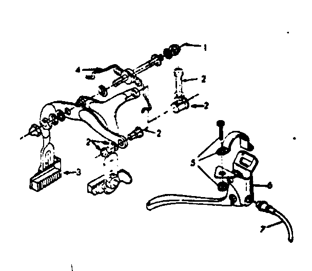 Sears 502472810 hand brake assembly diagram