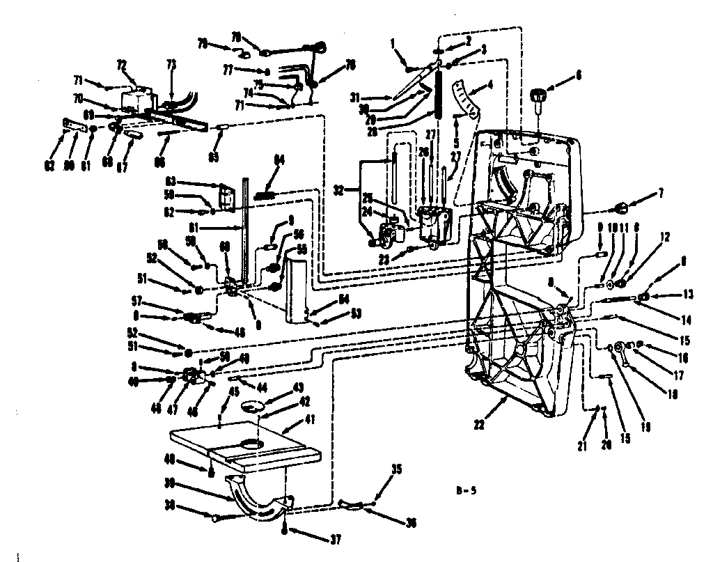 Craftsman 11324200 frame assembly diagram